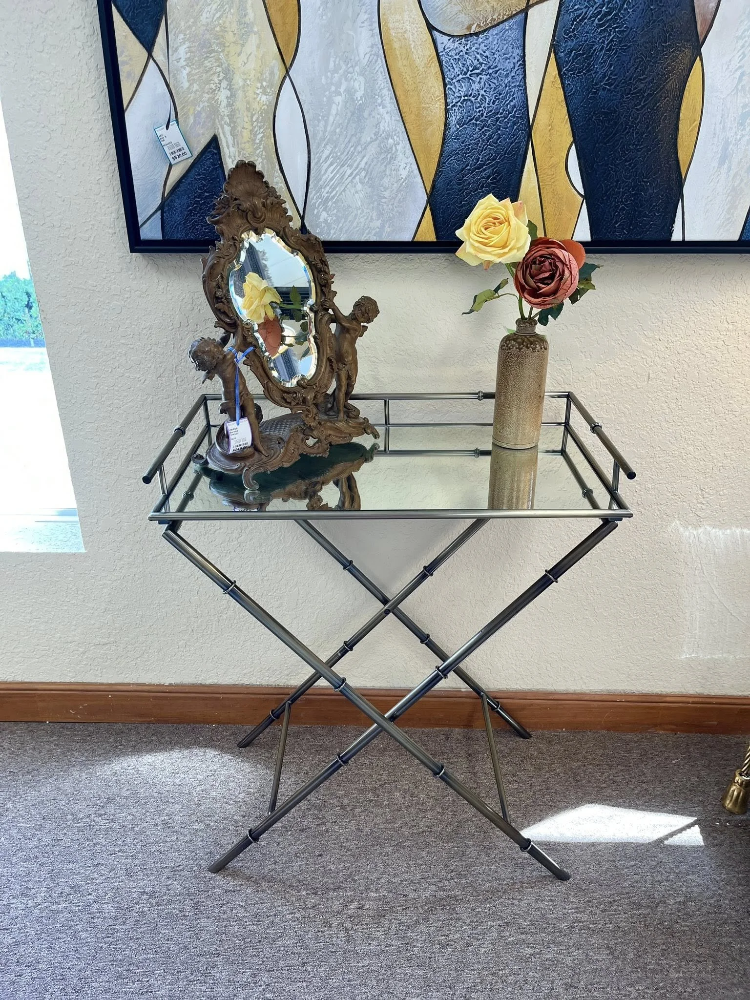 Mirrored Tray