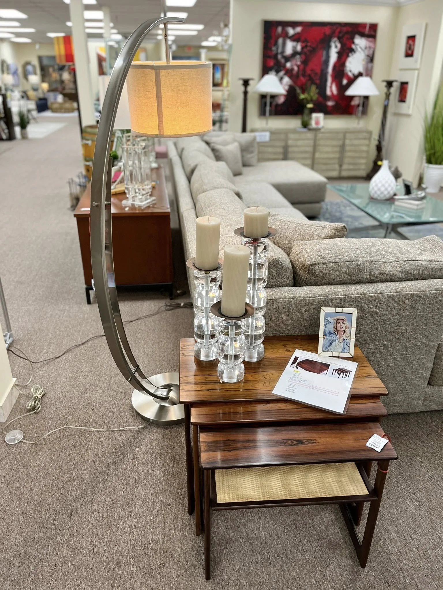 MCM Rosewood Nesting Tables