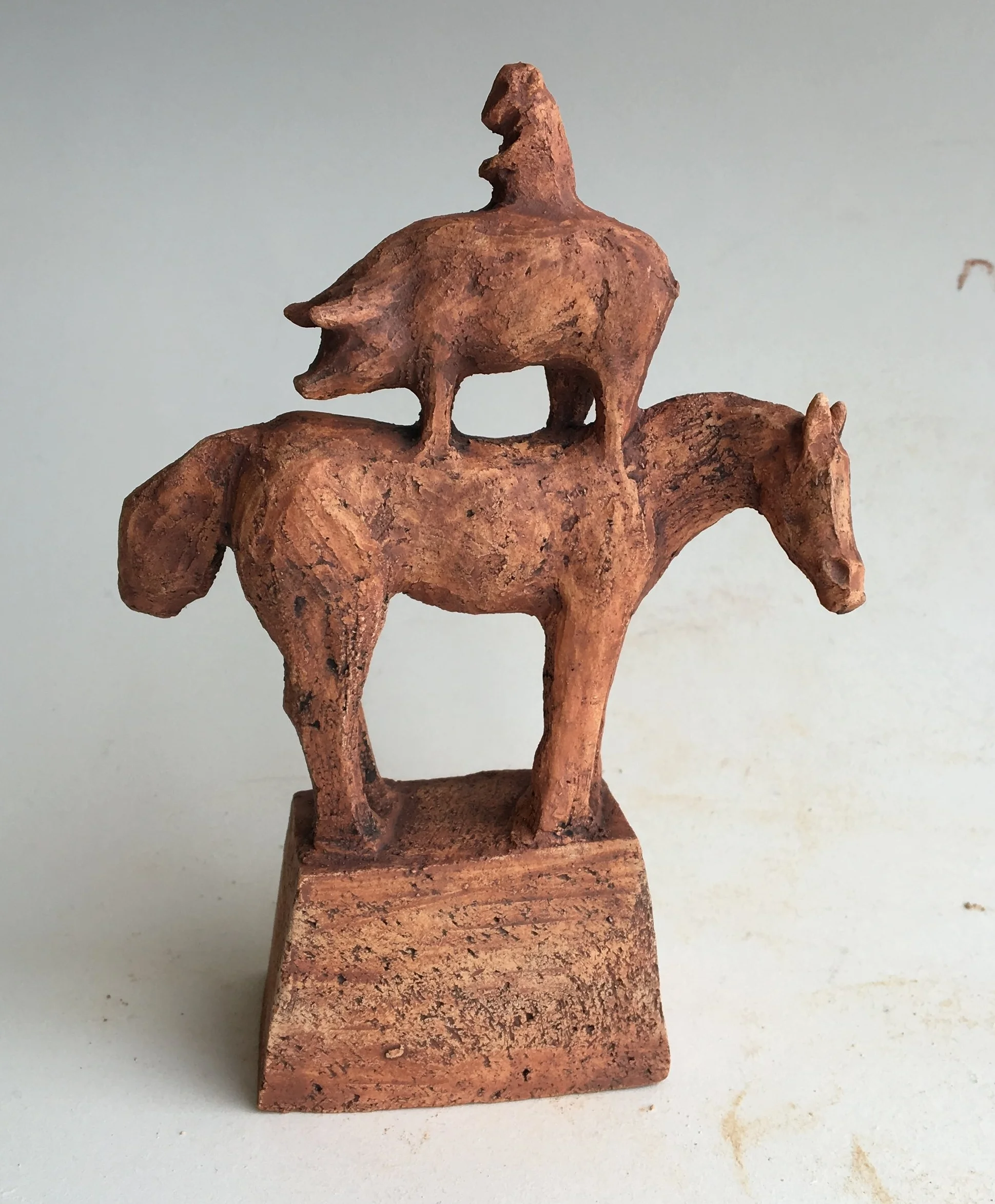 horse/pig/monkey #3, ht.6" sold