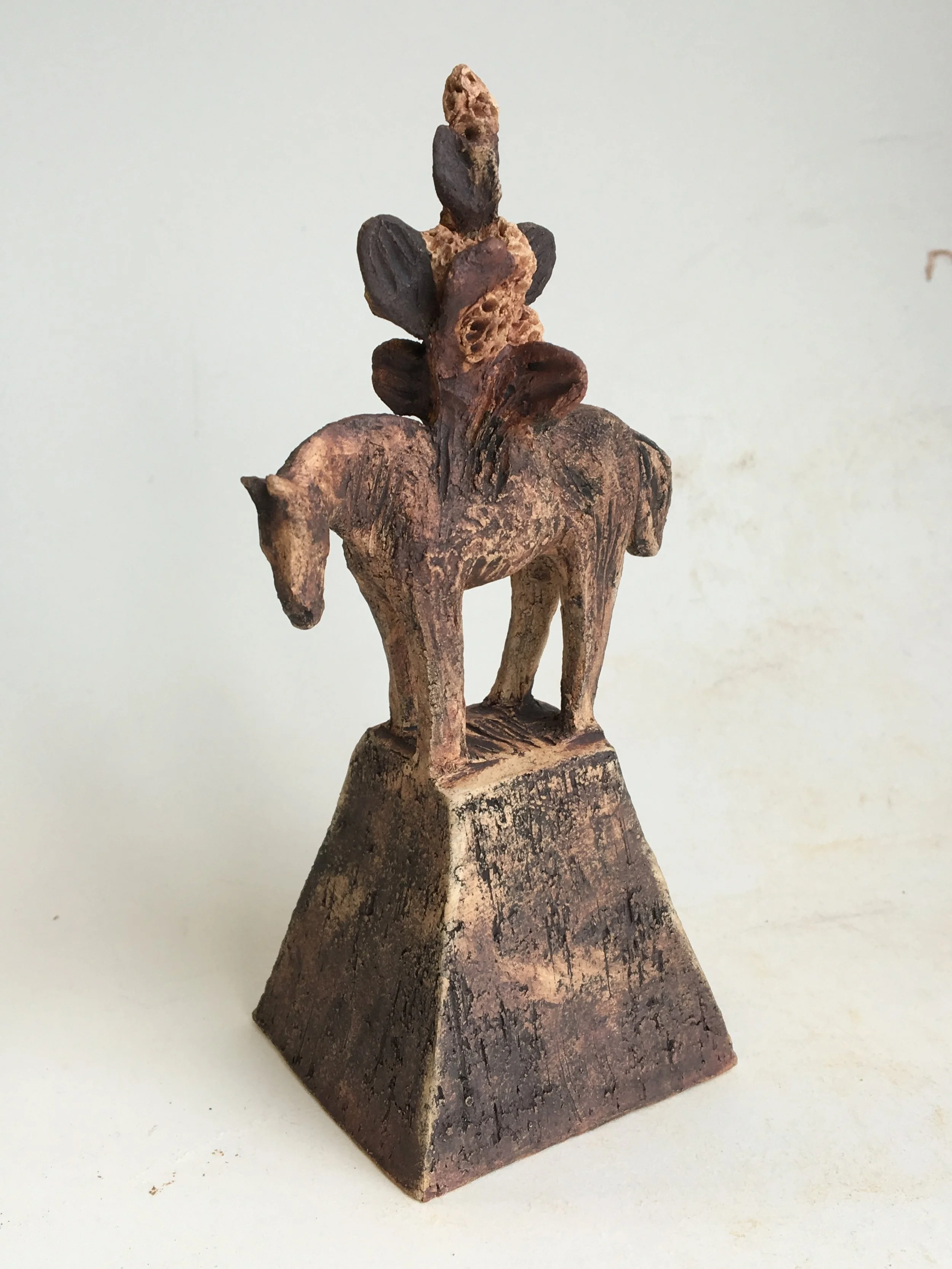 horse/botanical #10, ht.5.5", sold