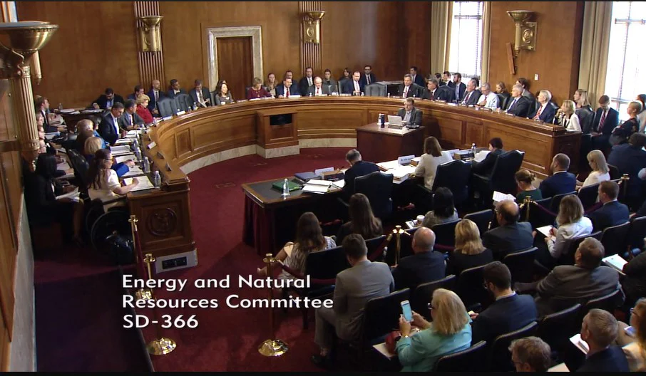 The Senate Energy and Natural Resources Committee meeting on October 2, 2018. (Photo GYC.)