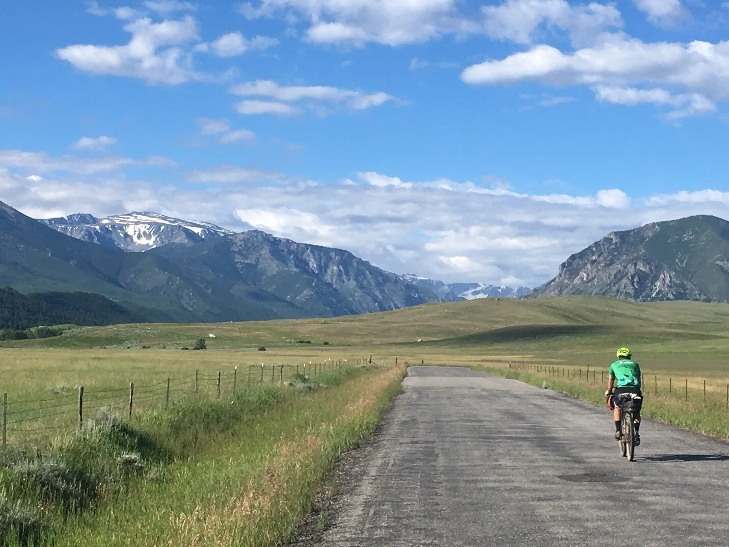 Ranch country on the edge of the high mountains near Red Lodge, Montana