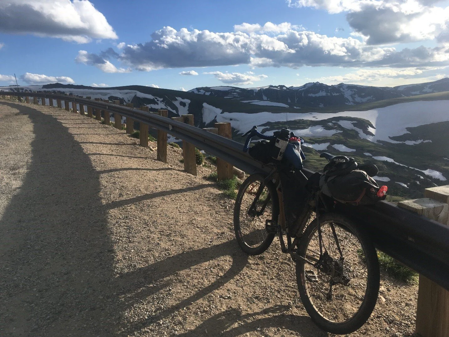 Long shadows late in the day – time to descend Beartooth Pass
