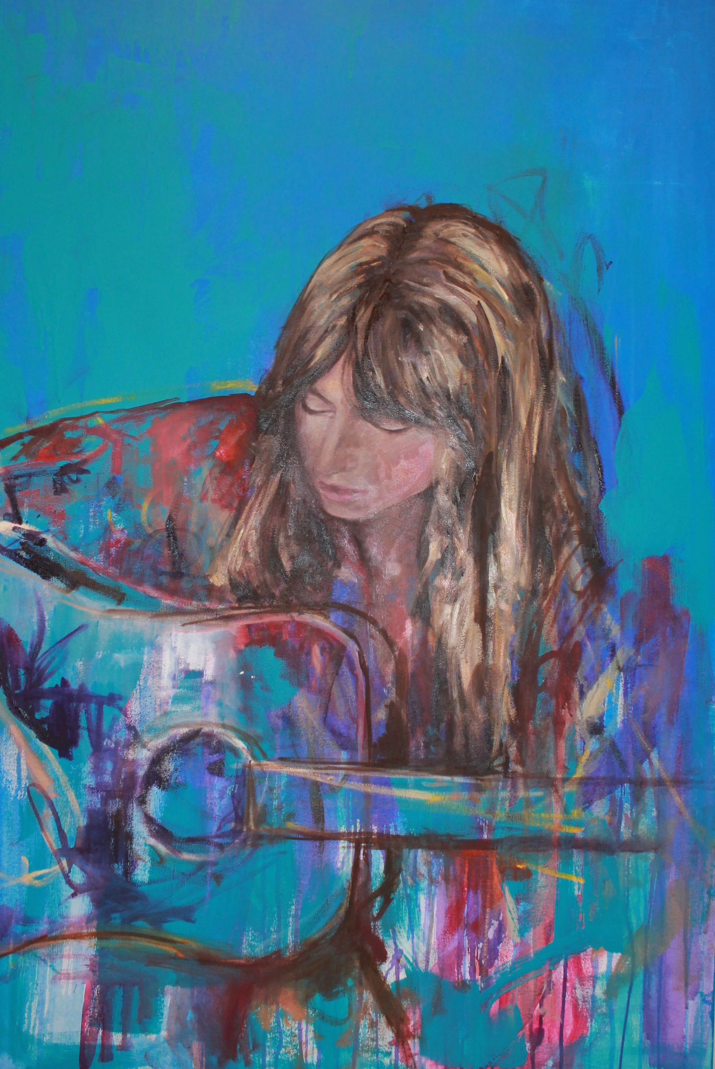 Ashley; 3'X4'; Acrylic and oil on canvas; 2012.