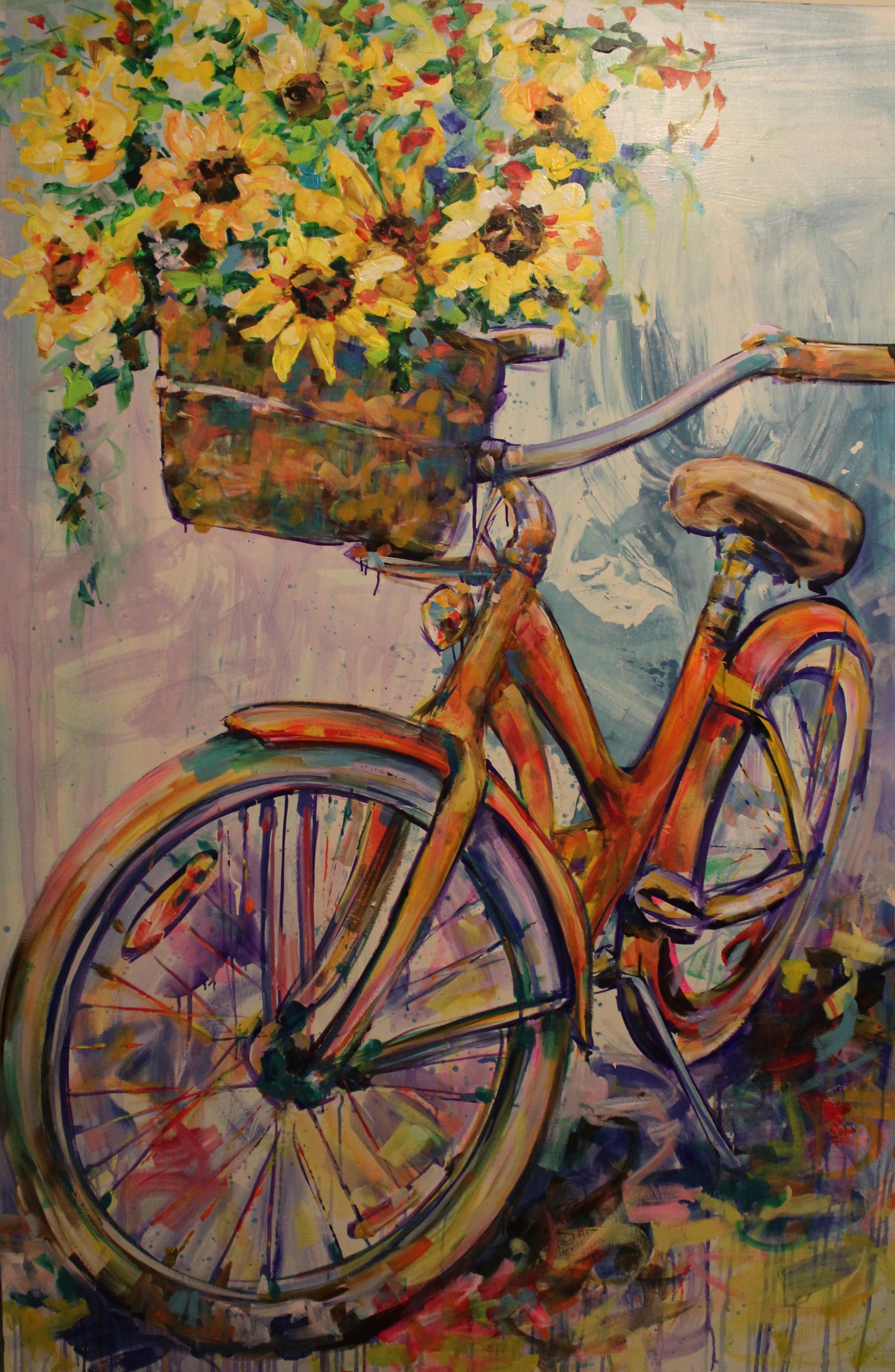 "Sunflower Love" 4'X6' Acrylic on canvas