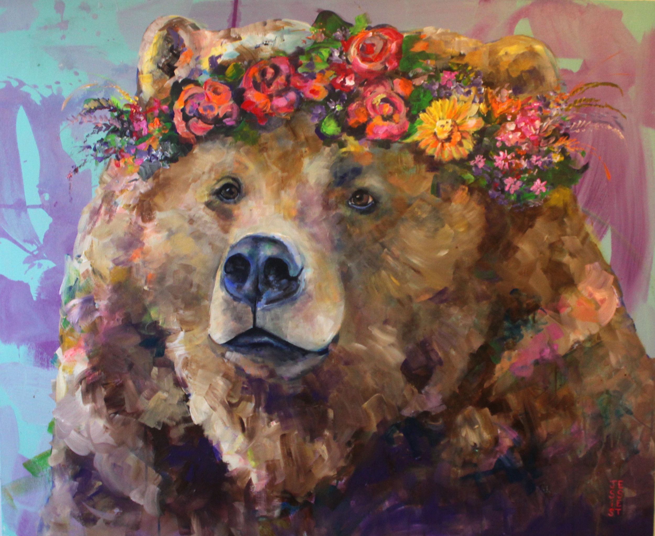 "Bears Day Dream Too" 45"x37"