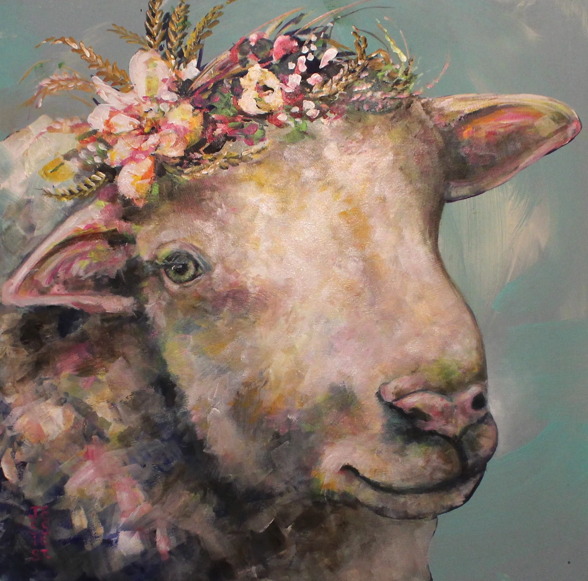 "Sheep Dreams" 24"x24"