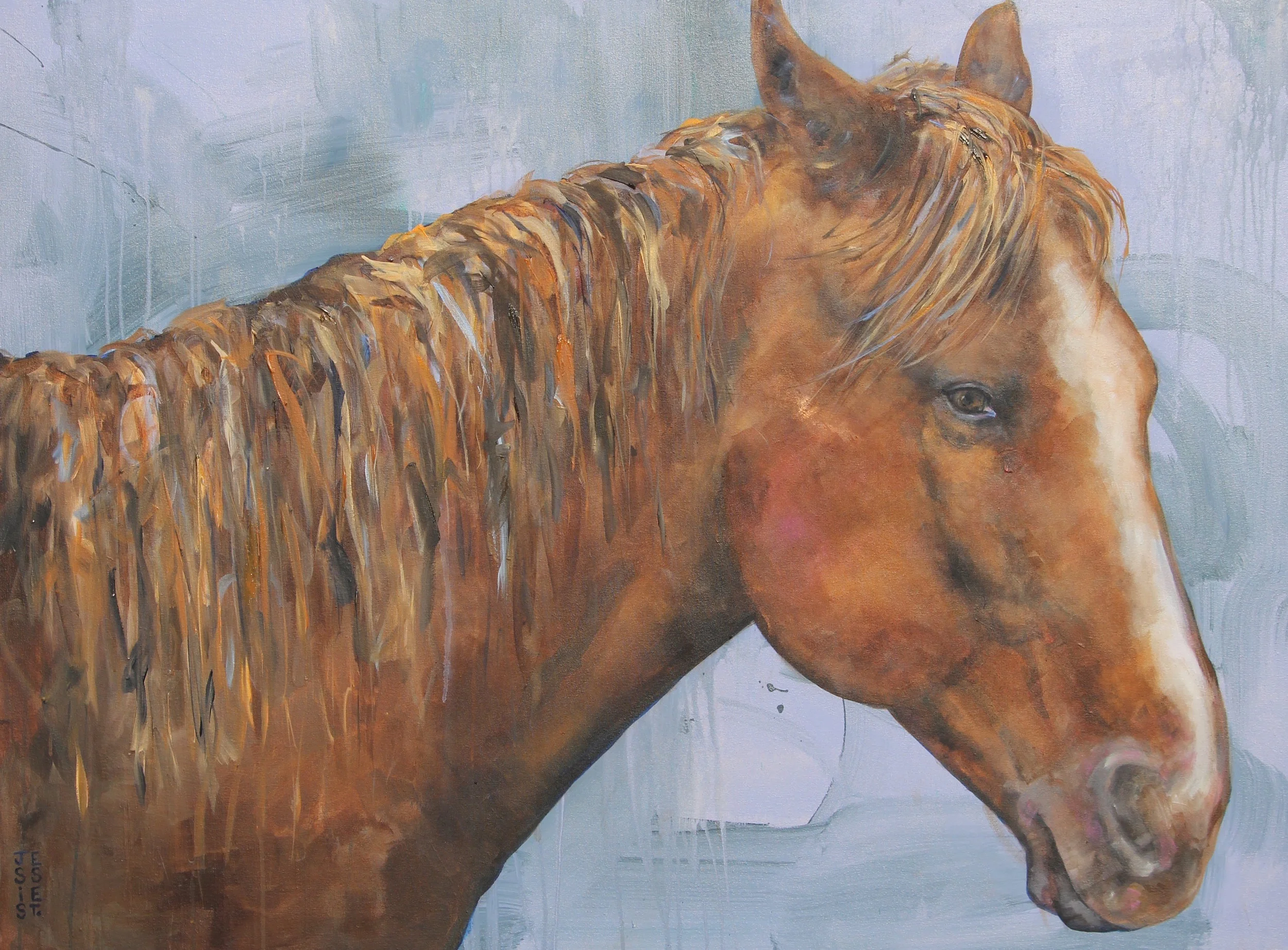 Pass By; 36" x 48; Acrylic on canvas.