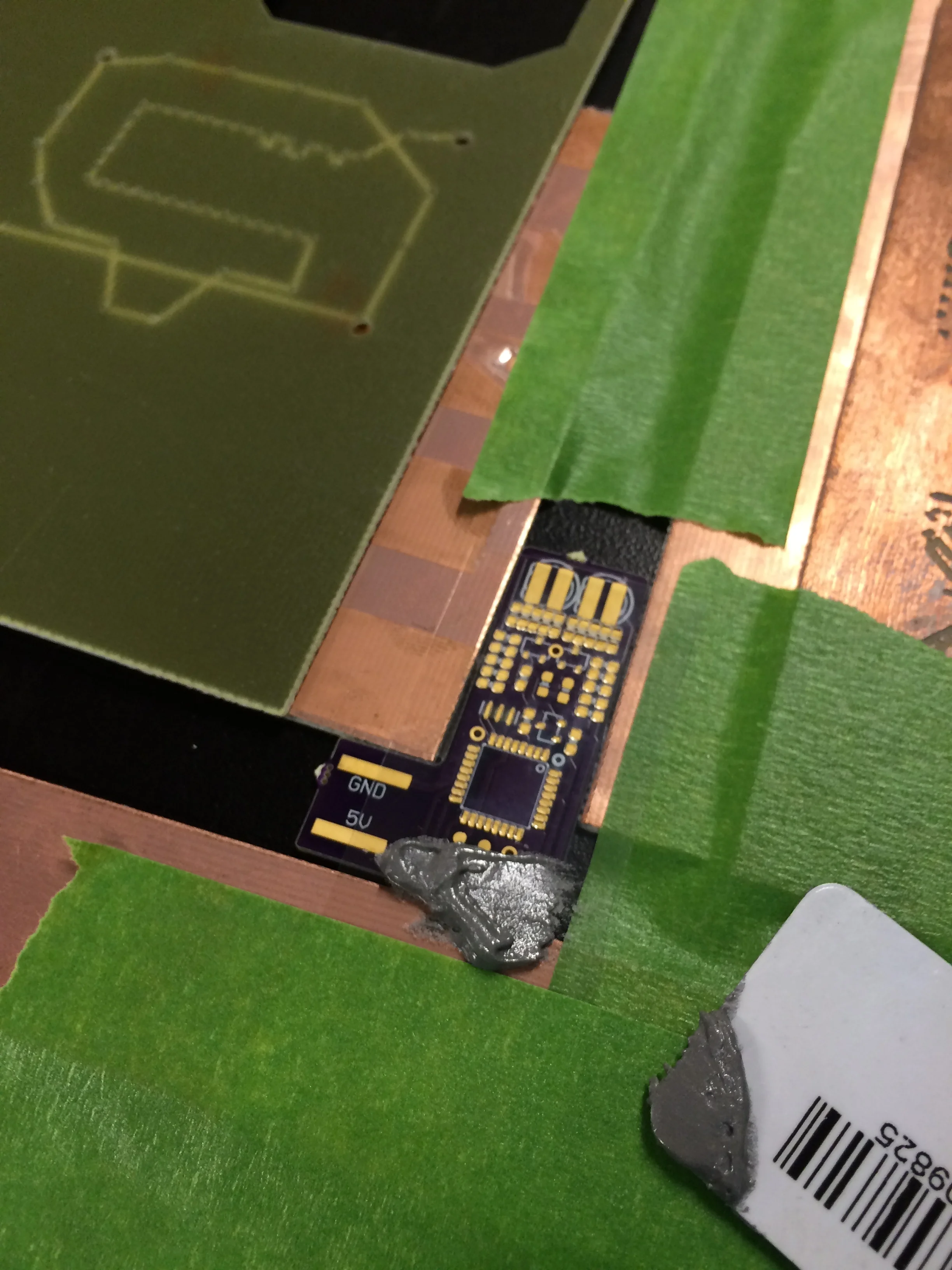seconds prior to applying the solder paste
