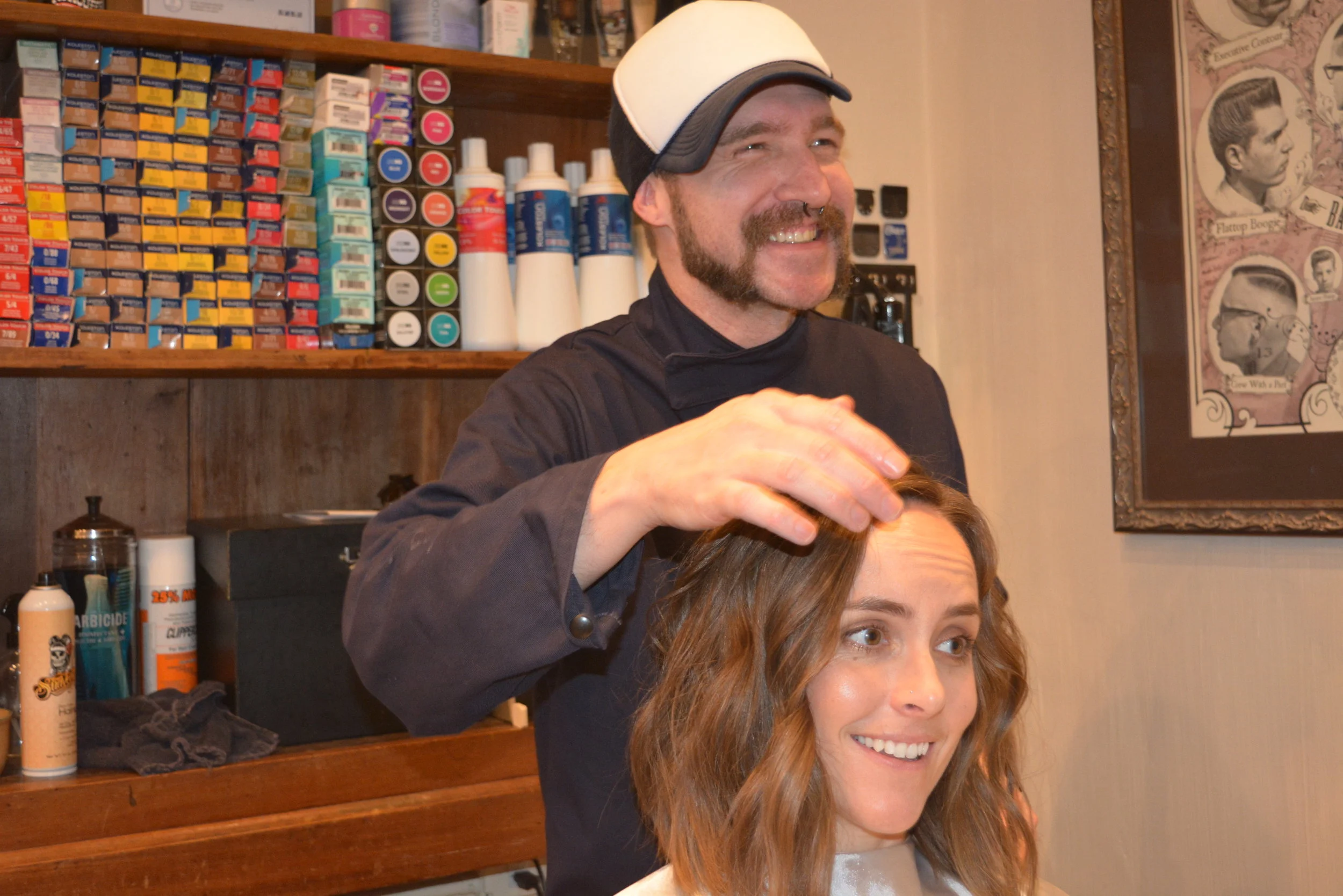 Love this guy! Thanks for giving me your ENTIRE MORNING for a haircut.