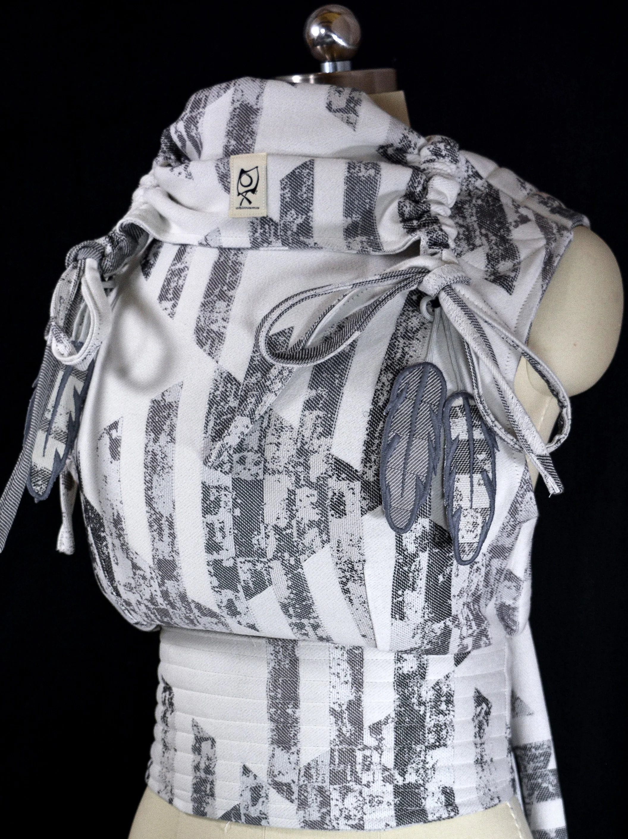 ObiMama Wrap Conversion Meh Dai (Mei Tai) Ankalia Textiles "Quarry Granite"