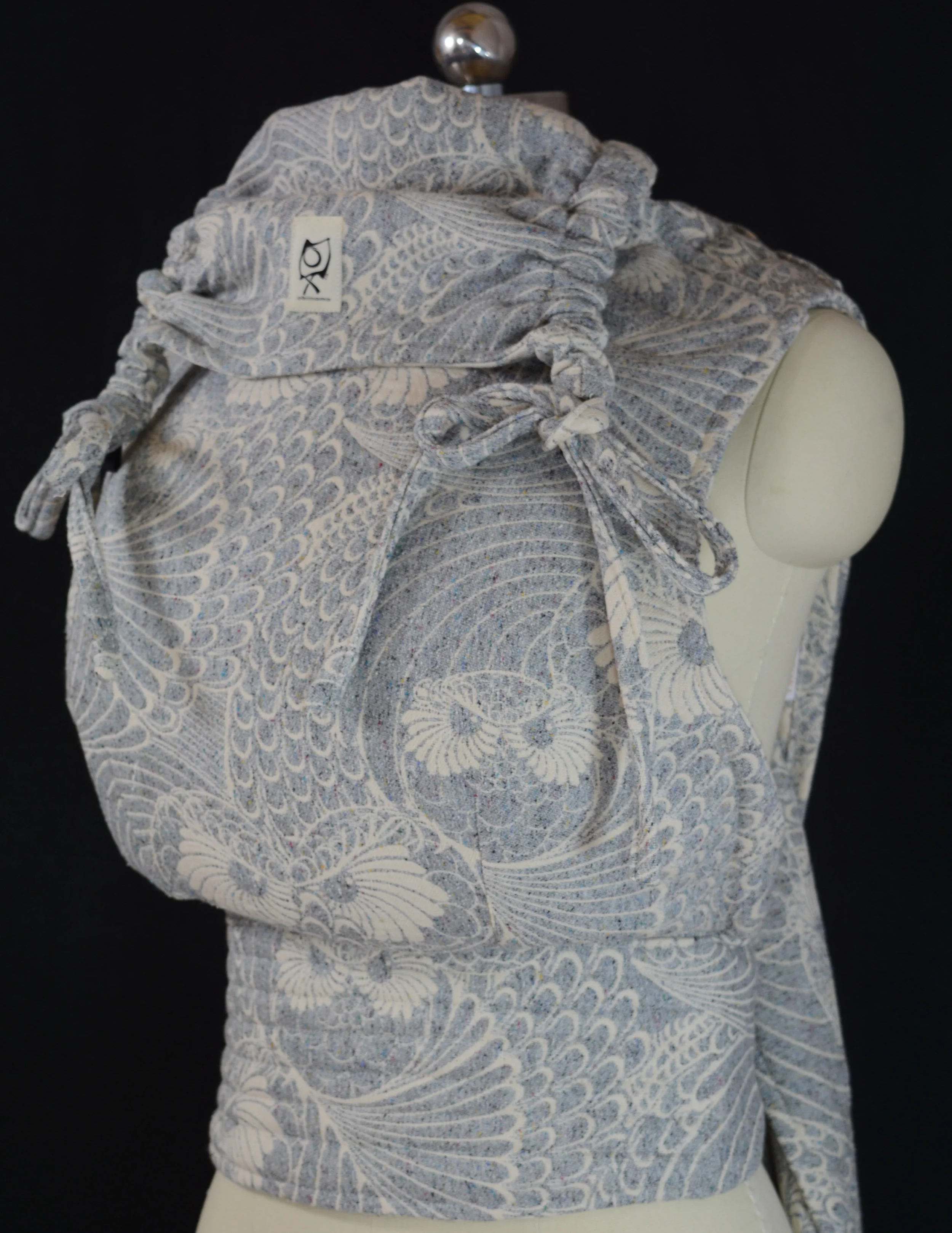 ObiMama Wrap Conversion Meh Dai (Mei Tai) ObiMama WCMD (WCMT) Linuschka "Owls Elizabeth"