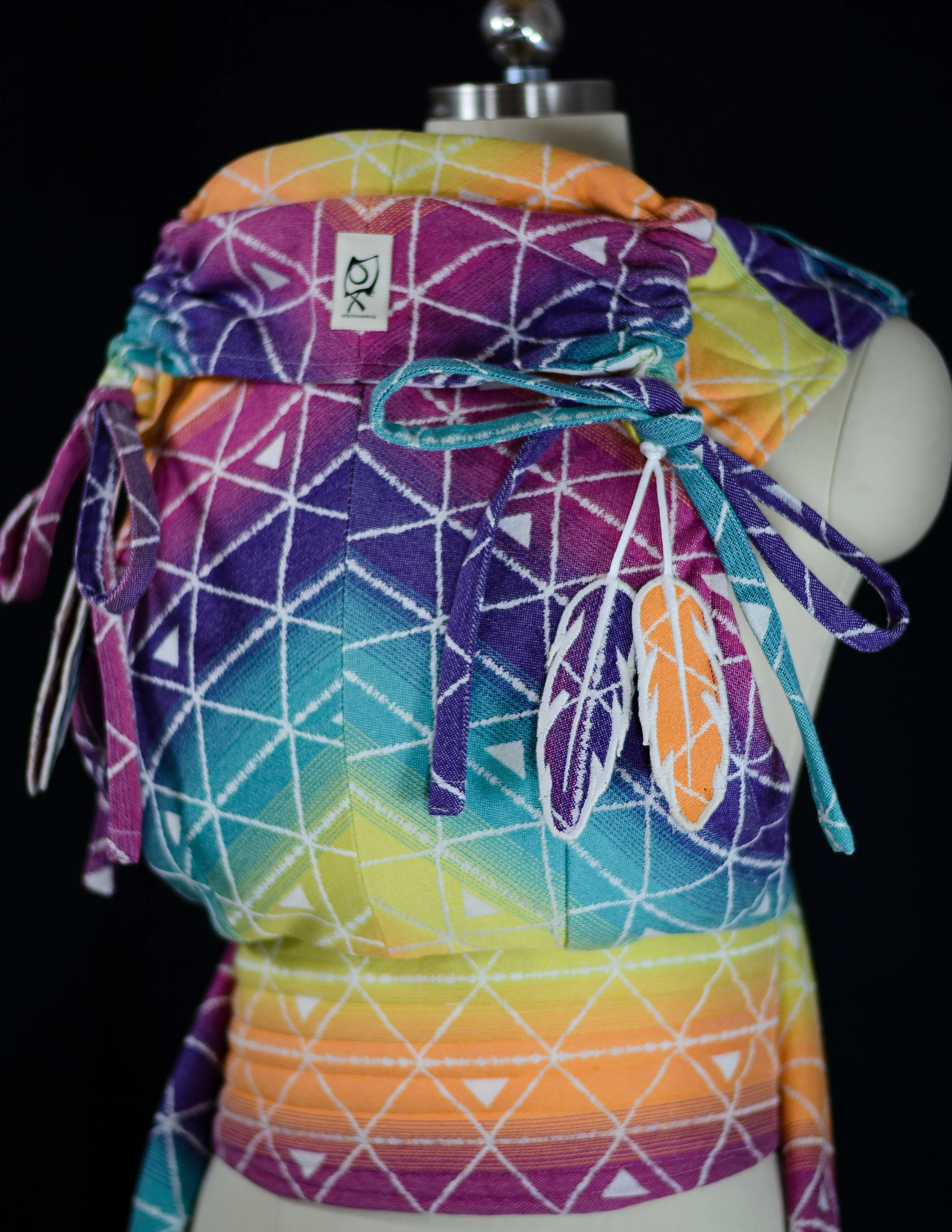 ObiMama Wrap Conversion Meh Dai (Mei Tai) ObiMama WCMD (WCMT) Tehkni Delta PAX Rainbow