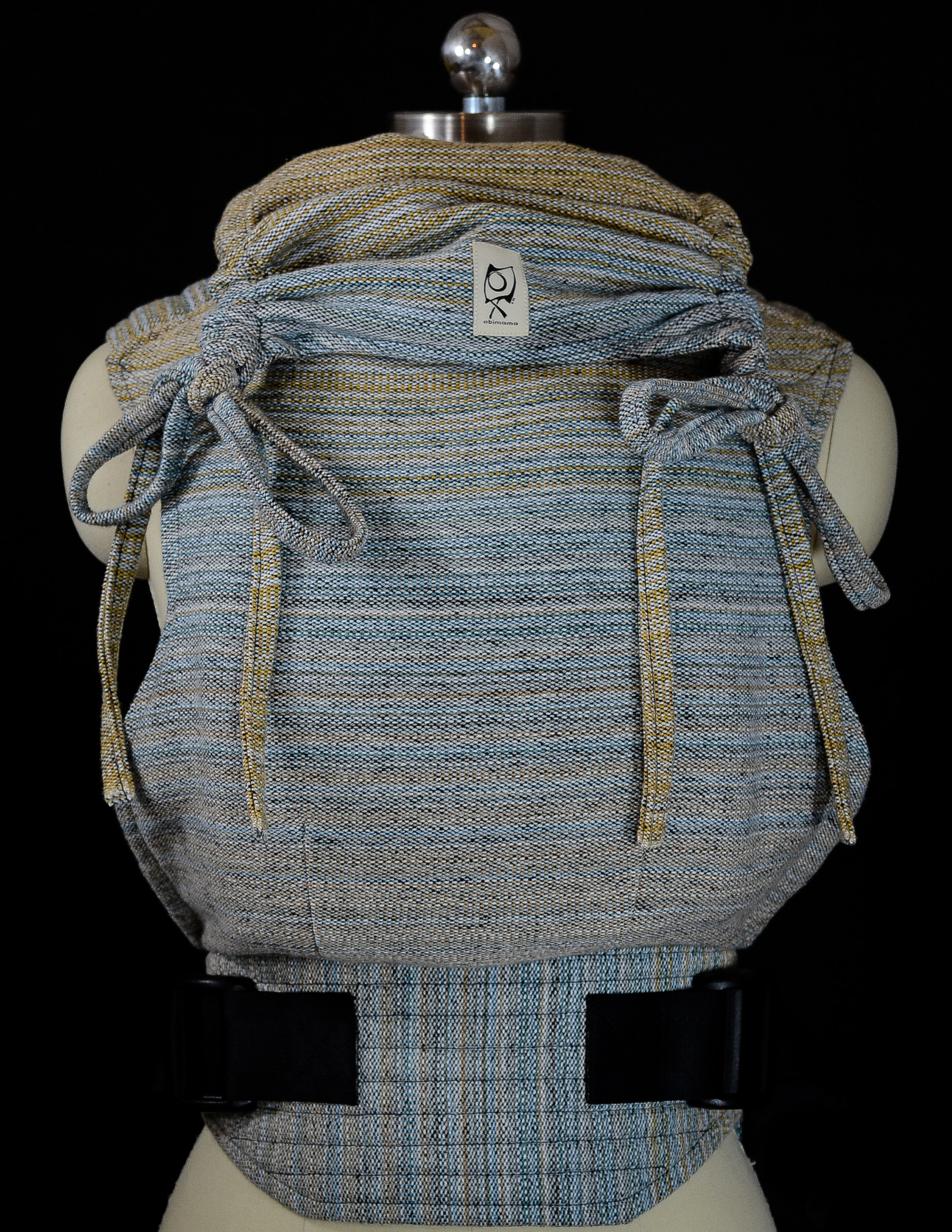 ObiMama Wrap Conversion Meh Dai (Mei Tai) ObiMama WCMD (WCMT) Stewed Rhubarb Clarity Buckle waist Handwoven