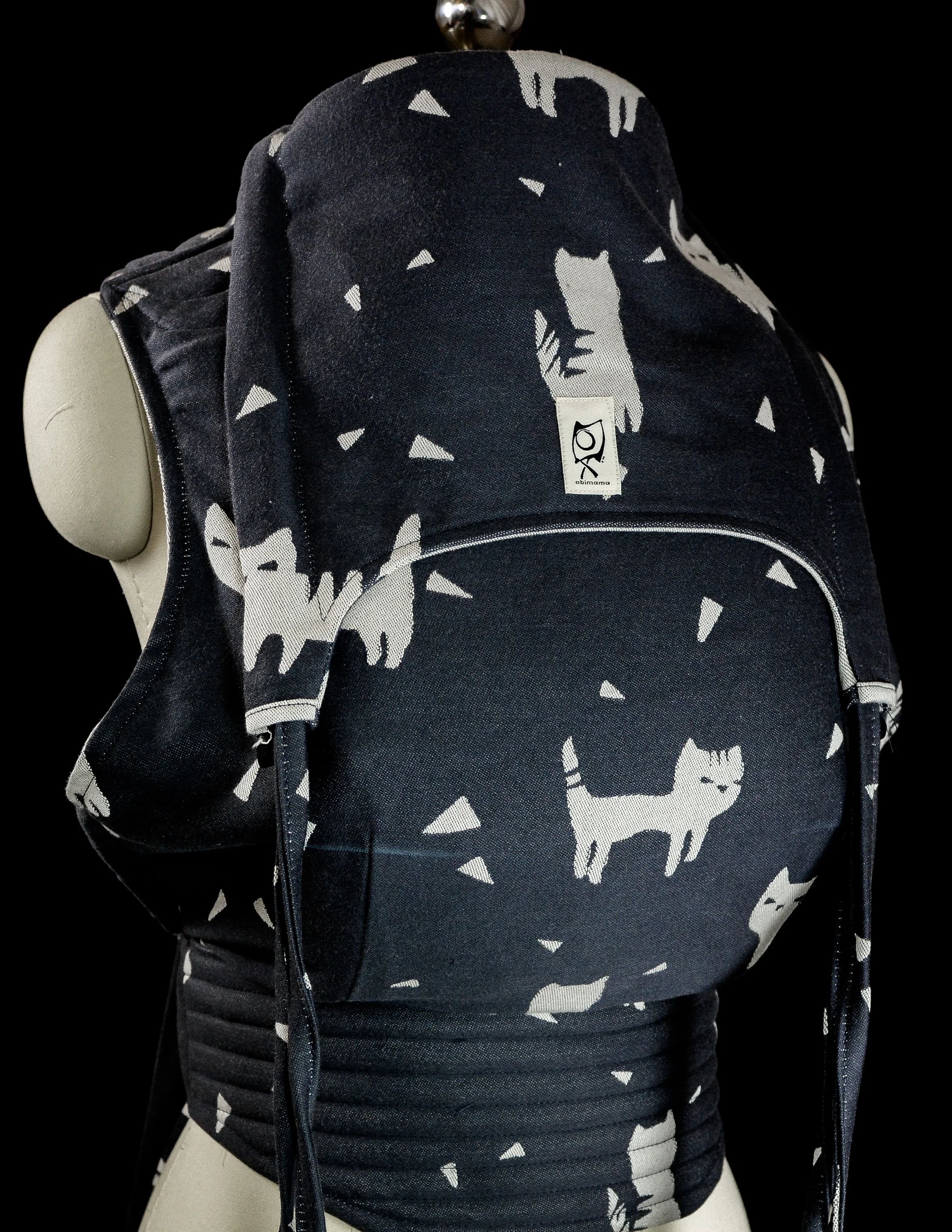ObiMama Wrap Conversion Meh Dai (Mei Tai) ObiMama WCMD (WCMT) Kokoro Textiles' Koneko Luna and Artemis Original L+A