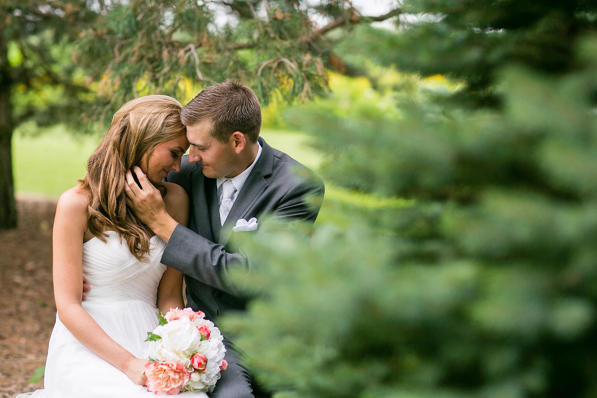 Chad & Elizabeth | Chapel in the Pines, Sycamore, IL Wedding Photography