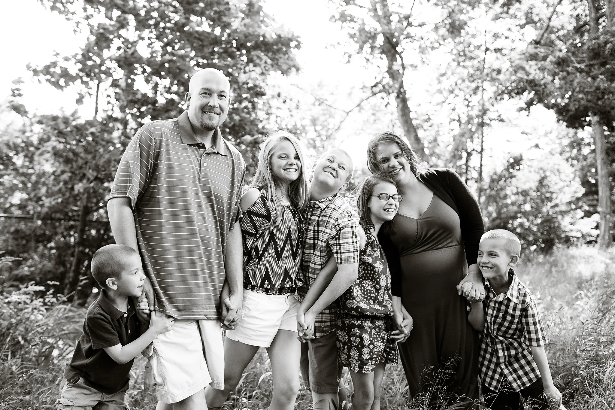 Brian, Kristin, Addyson, Izaak, Aubrey, Nathan, & Landen : DeKalb, IL Family Photogaphy