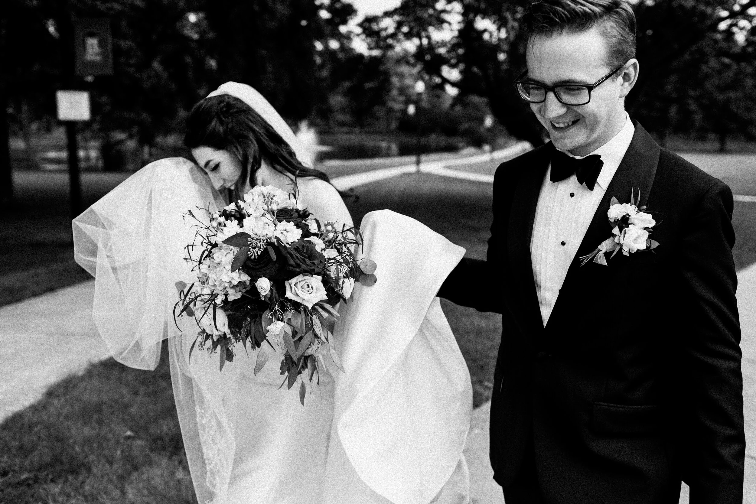 NIU, Altgeld Hall, DeKalb, IL Wedding Photography | Cole &amp; Laura