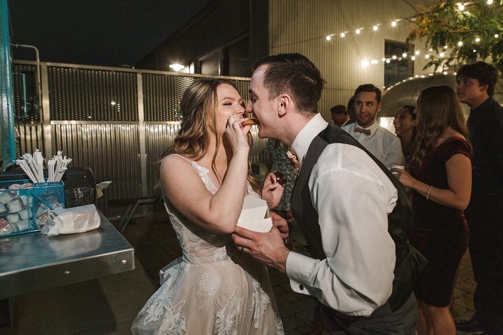 Maddie &amp; Dakota, September 2022, Part 2

Hair: Jessie Gervino
Wedding Dress: @missrubyboutique 
Suits: Men&rsquo;s Warehouse
Ceremony &amp; Reception: @warehouse109 
Caterer: @babybackblues 
DJ: @greenlinetalent 
Second Photographer: @kyleszetoph