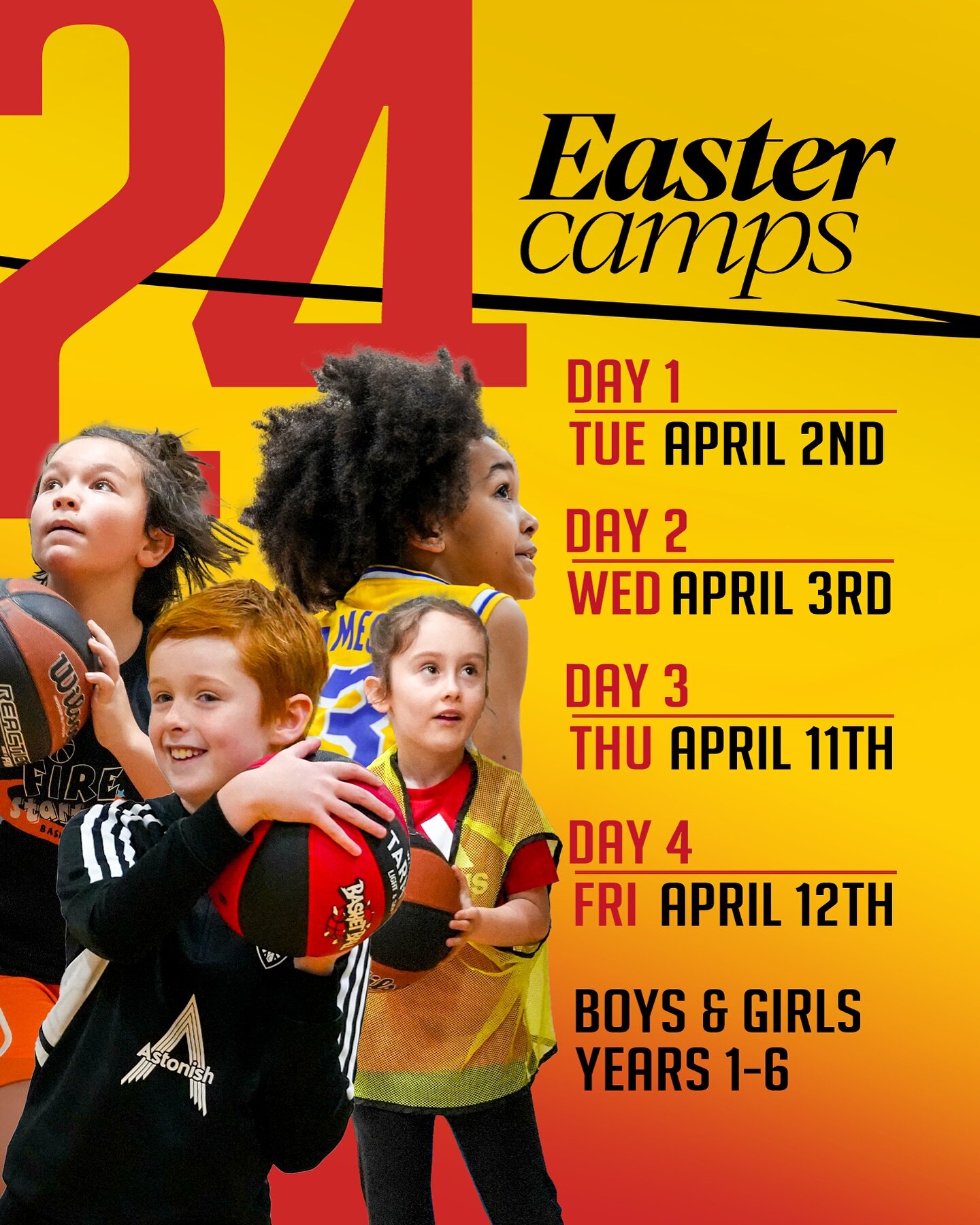 Sign Up is now live for our Easter Camps.

⛹️⛹️&zwj;♀️Boys &amp; Girls // Years 1-6 // Becket Keys School 

📌 Link in our bio