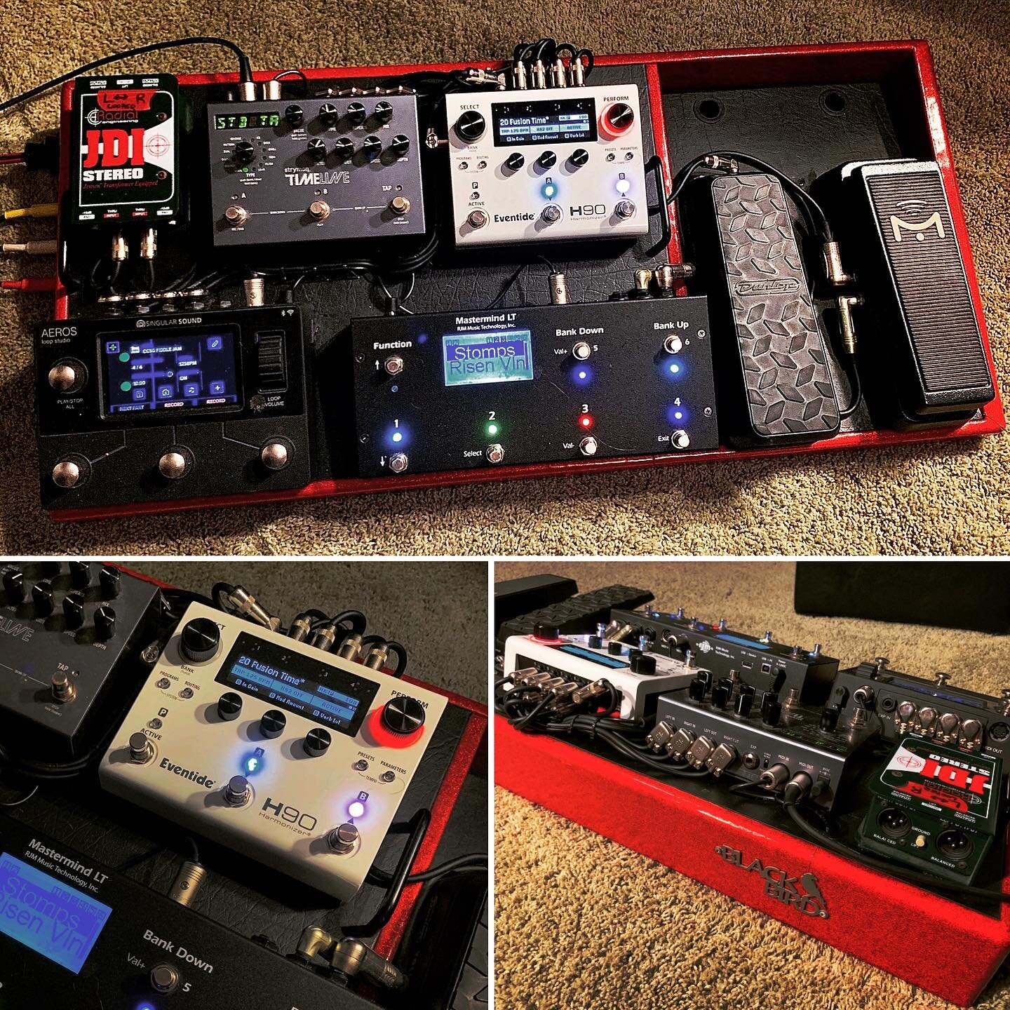 The brain trust at @xacttone have yet again outdone themselves!! I have been in nerd heaven this week getting acquainted with this brand new overhaul to my touring board. I&rsquo;ve had this trusty red sparkle @blackbirdboards since the first year I 