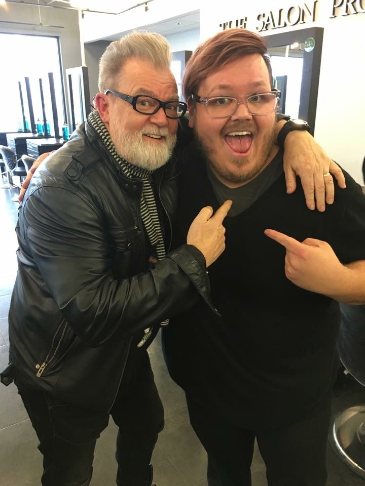 Jason and Redken Education Artistic Director Chris Baran