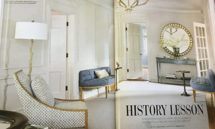 Haley Custom Homes interior featured in LUXE Magazine
