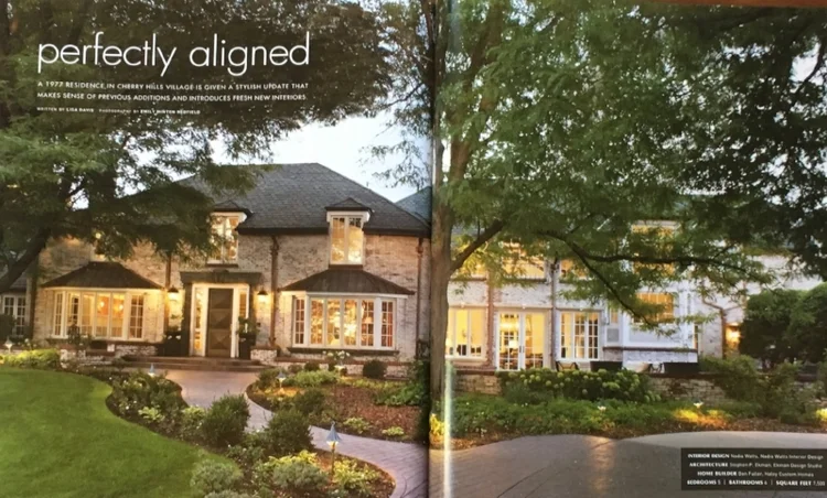 Haley Custom Homes exterior featured in LUXE Magazine