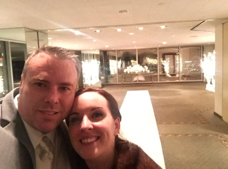 At the end of the night, we snuck back into the ceremony room and took one last photo.