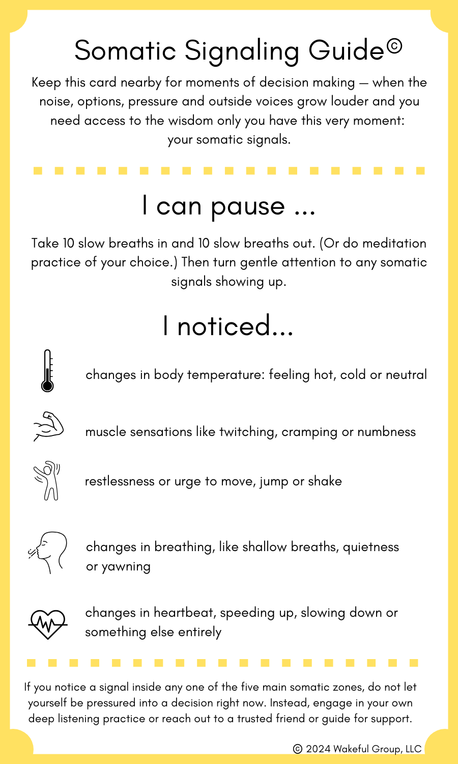 Somatic Signaling Guide — Amanda Bray