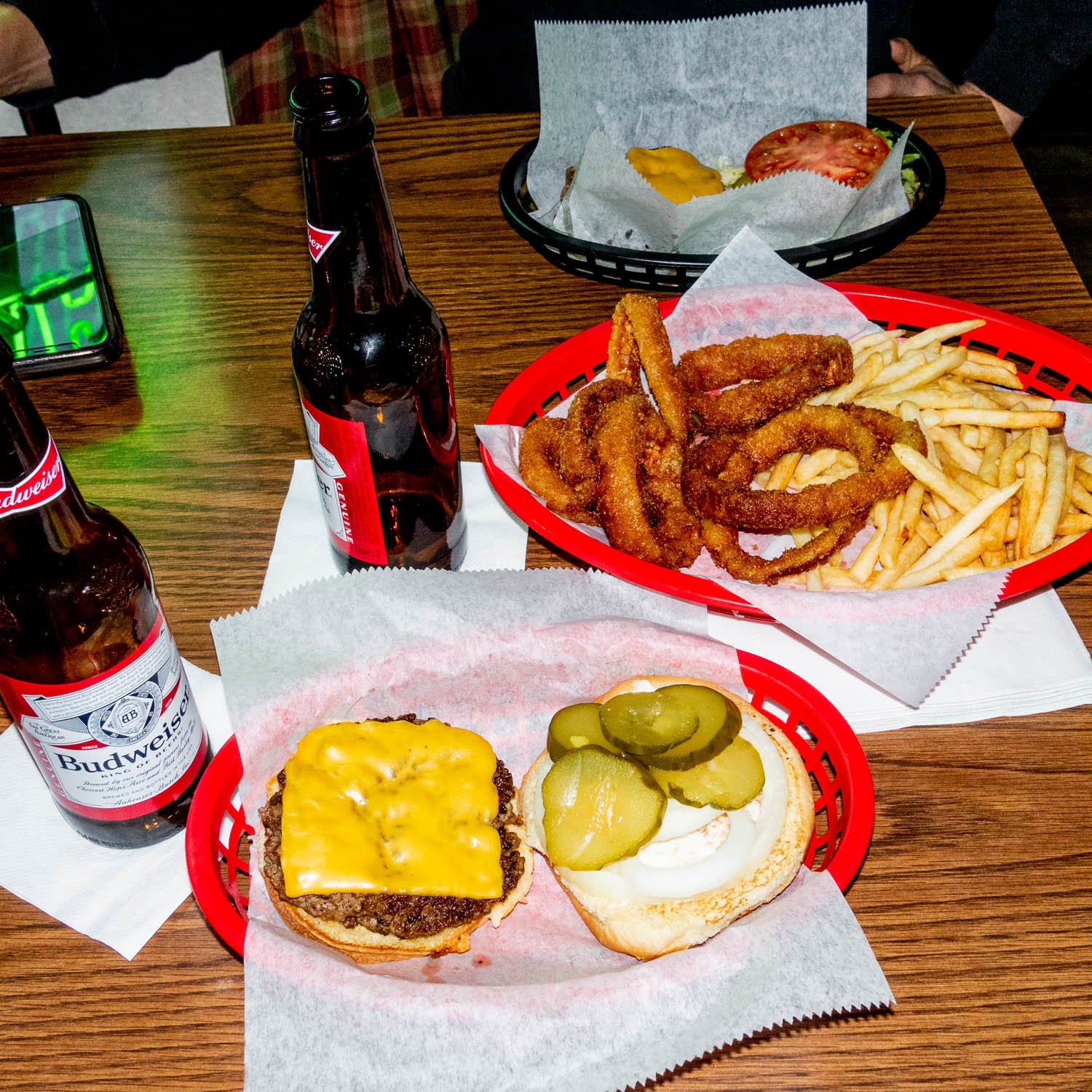 ZIP BURGER W/ CHEESE - ZIP'S CAFE - CINCINNATI, OH