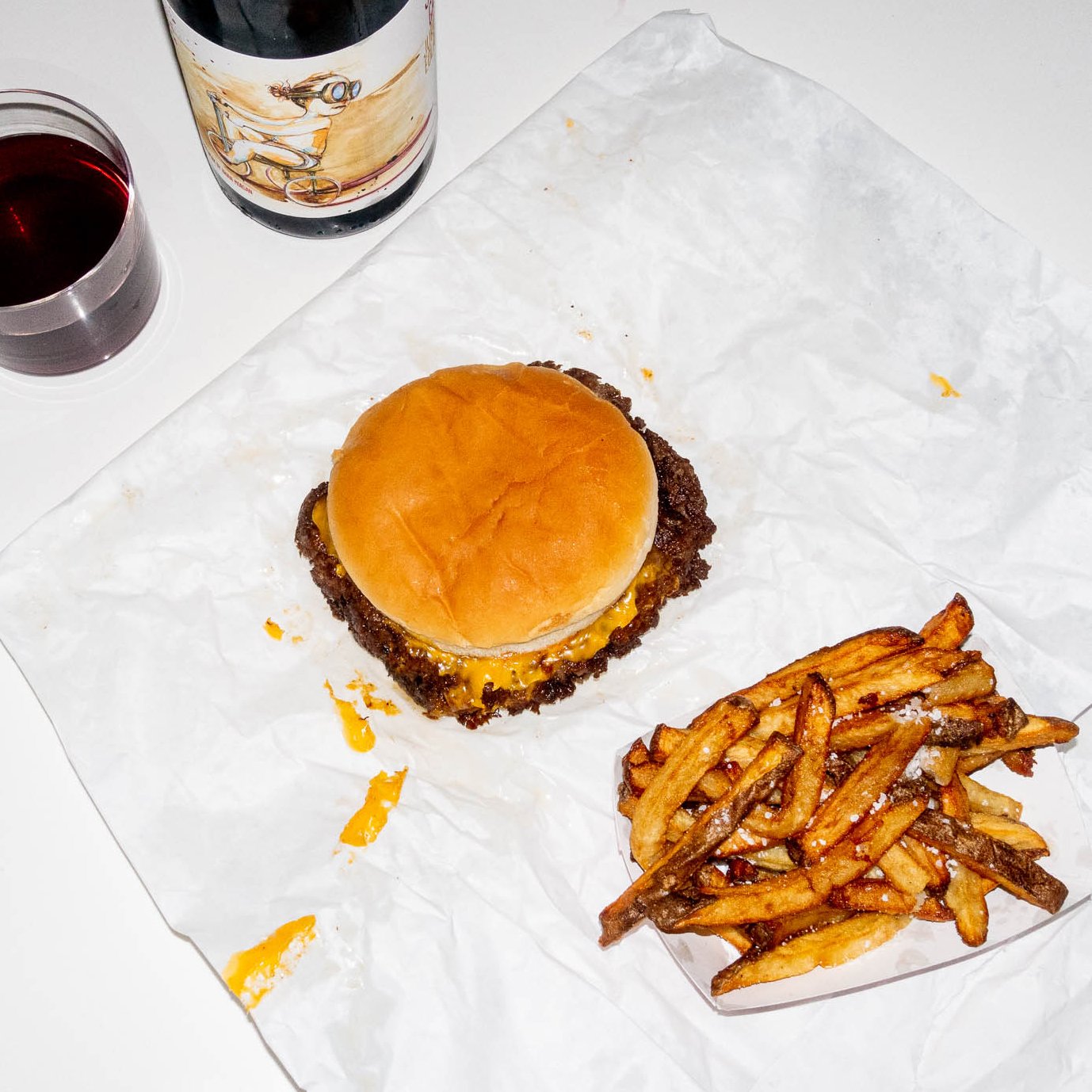 RHR DOUBLE CHEESEBURGER &amp; FRIES - RED HOT RANCH - CHICAGO, IL