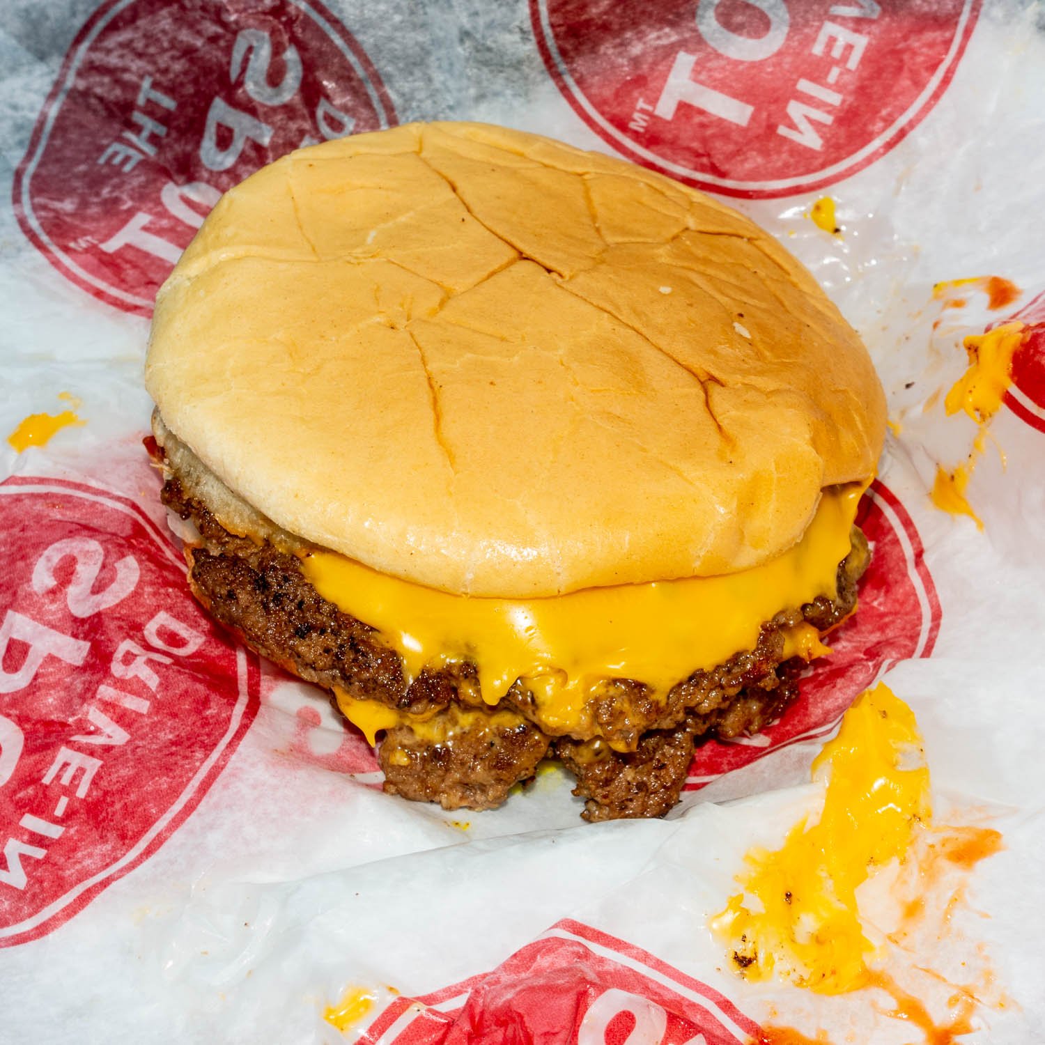 DOUBLE CHEESEBURGER - THE SPOT DRIVE IN - KENOSHA, WI