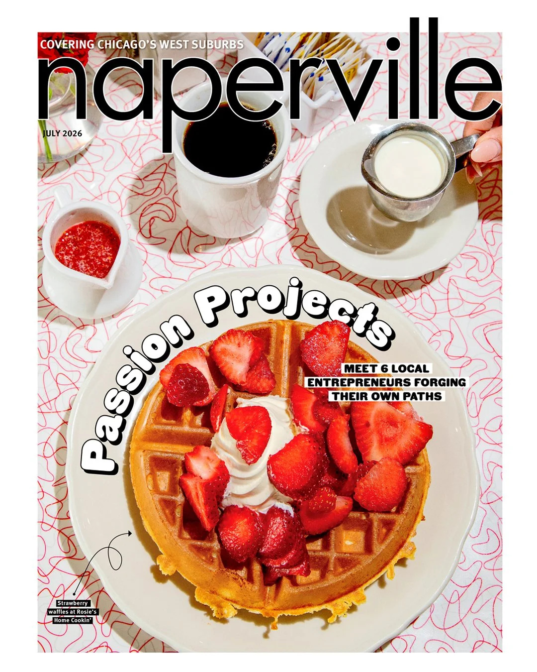 New work! Always so very fun getting to shoot a cover. I really loved the colors we got here. Also, that's a very tasty burger they're doing out there at Rosie&rsquo;s Home Cookin&rsquo; in Naperville.

Creative Direction: David Syrek
Art Direction: 