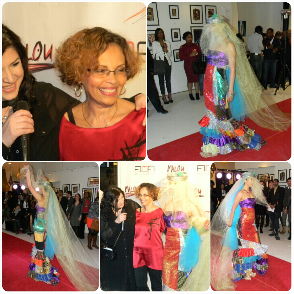 Malou maquillée par Sylkie Sly et sa robe de carnaval, fétiche de la soirée photo: Sylkie Sly