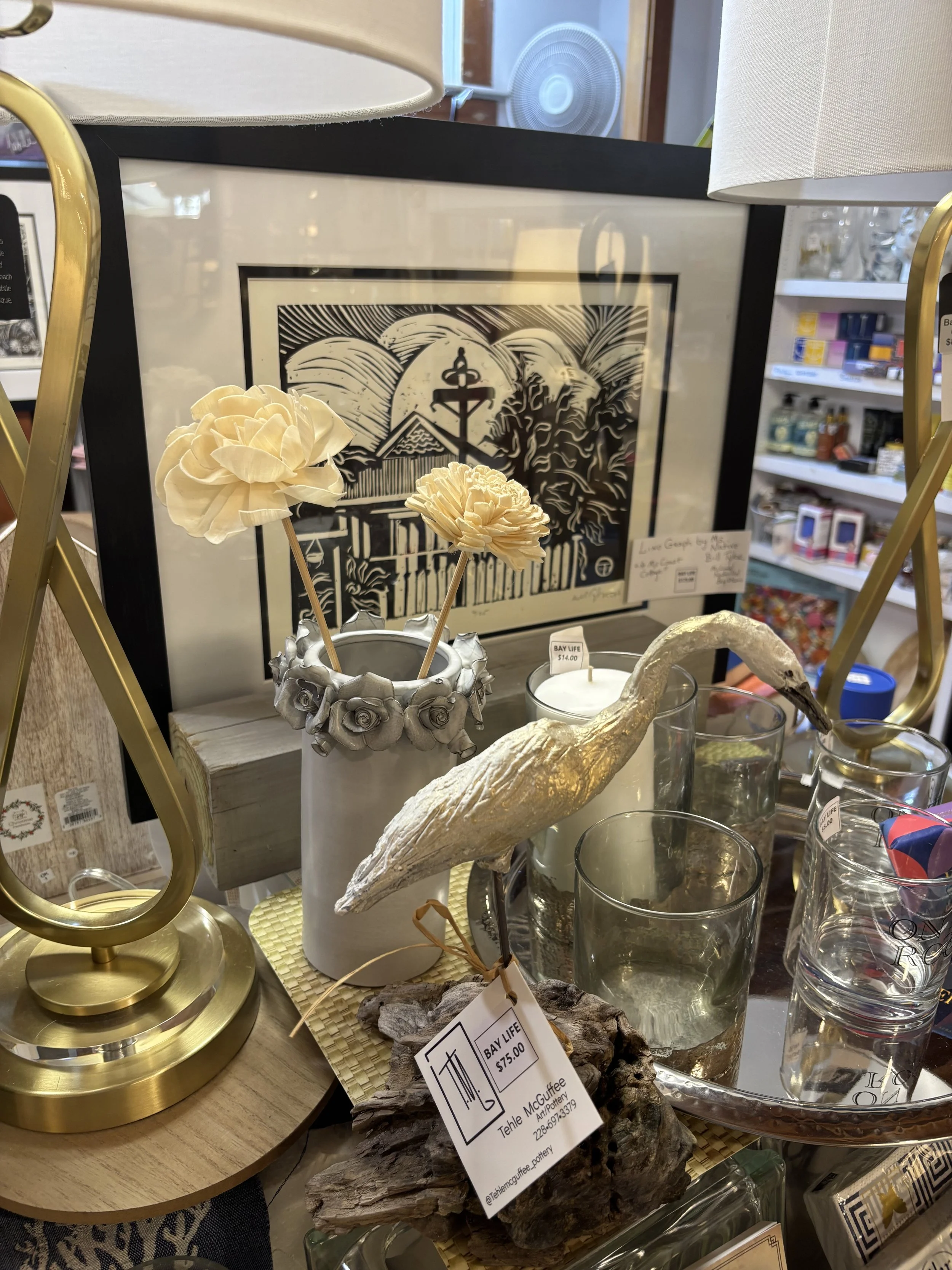 Metal Work Bird made by local artist Tehle McGuffee