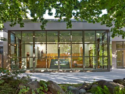 Architect: Scott Simons Architects, Portland, ME Project: Anderson Hall Performing Arts Center Addition and Renovation, Brewster Academy, Wolfeboro, NH