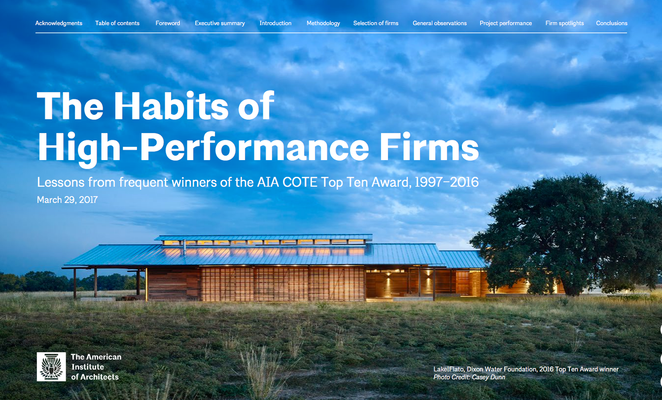The Habits of High-Performance Firms