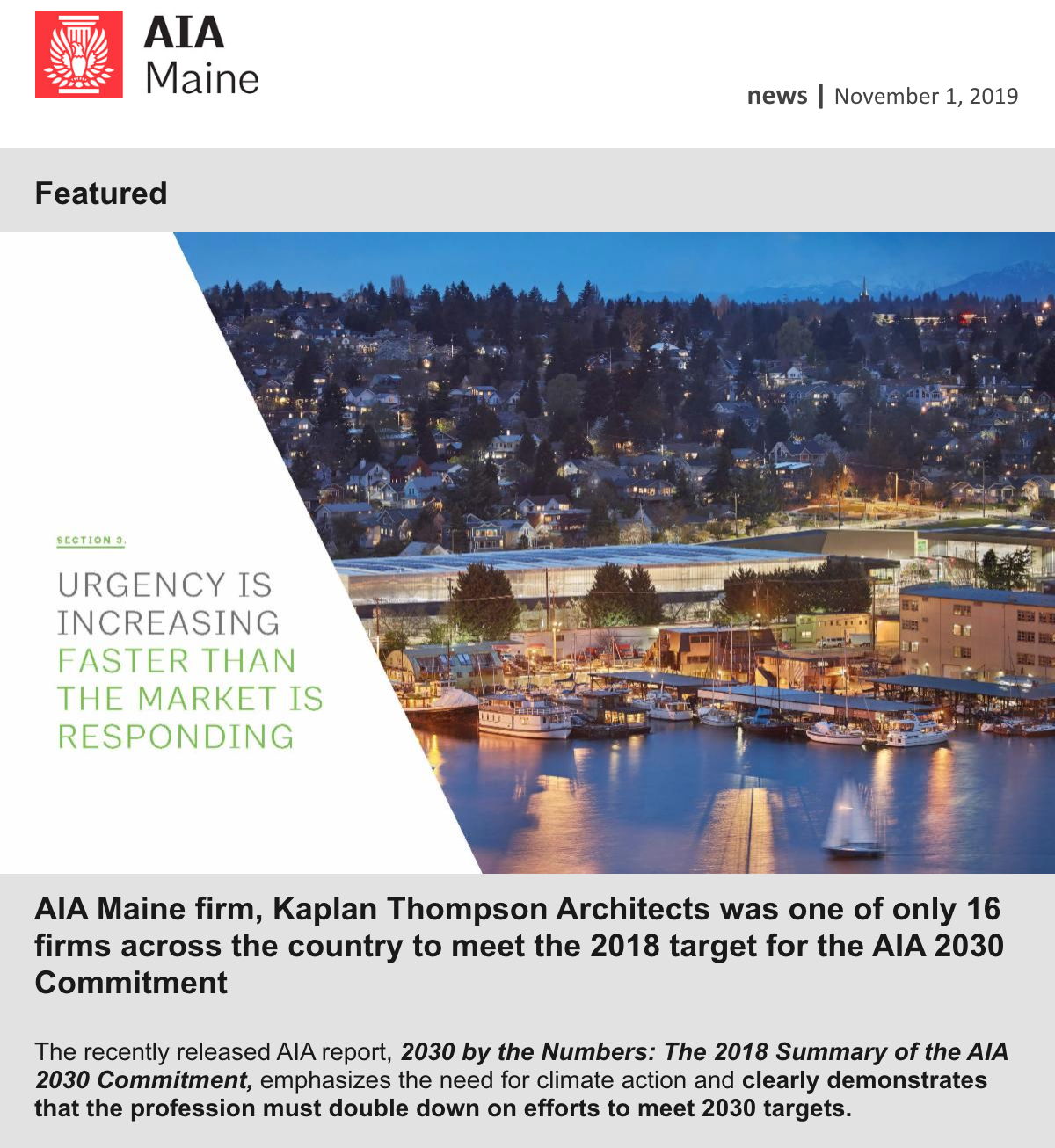 Newsletter - November 1, 2019