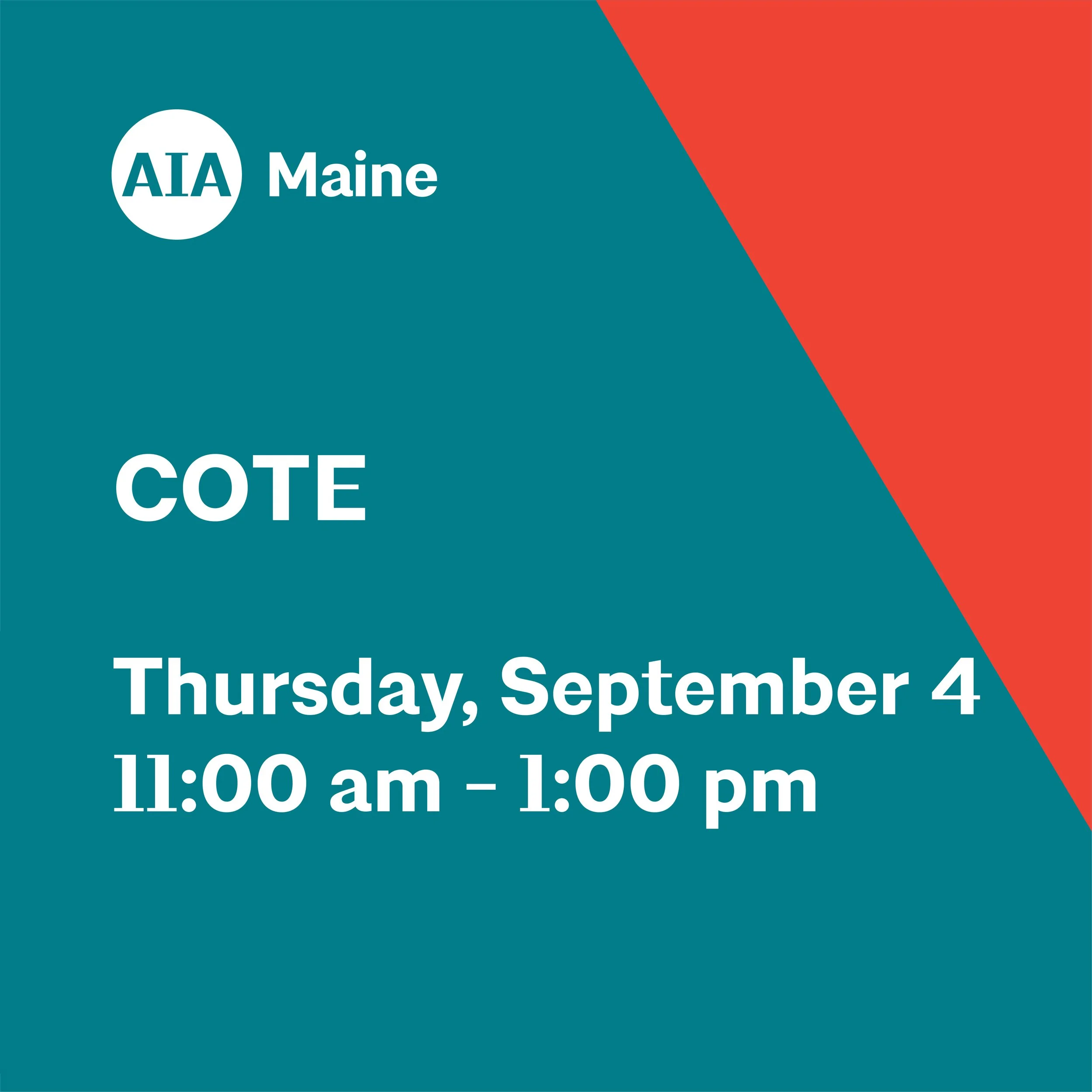AIA Maine COTE