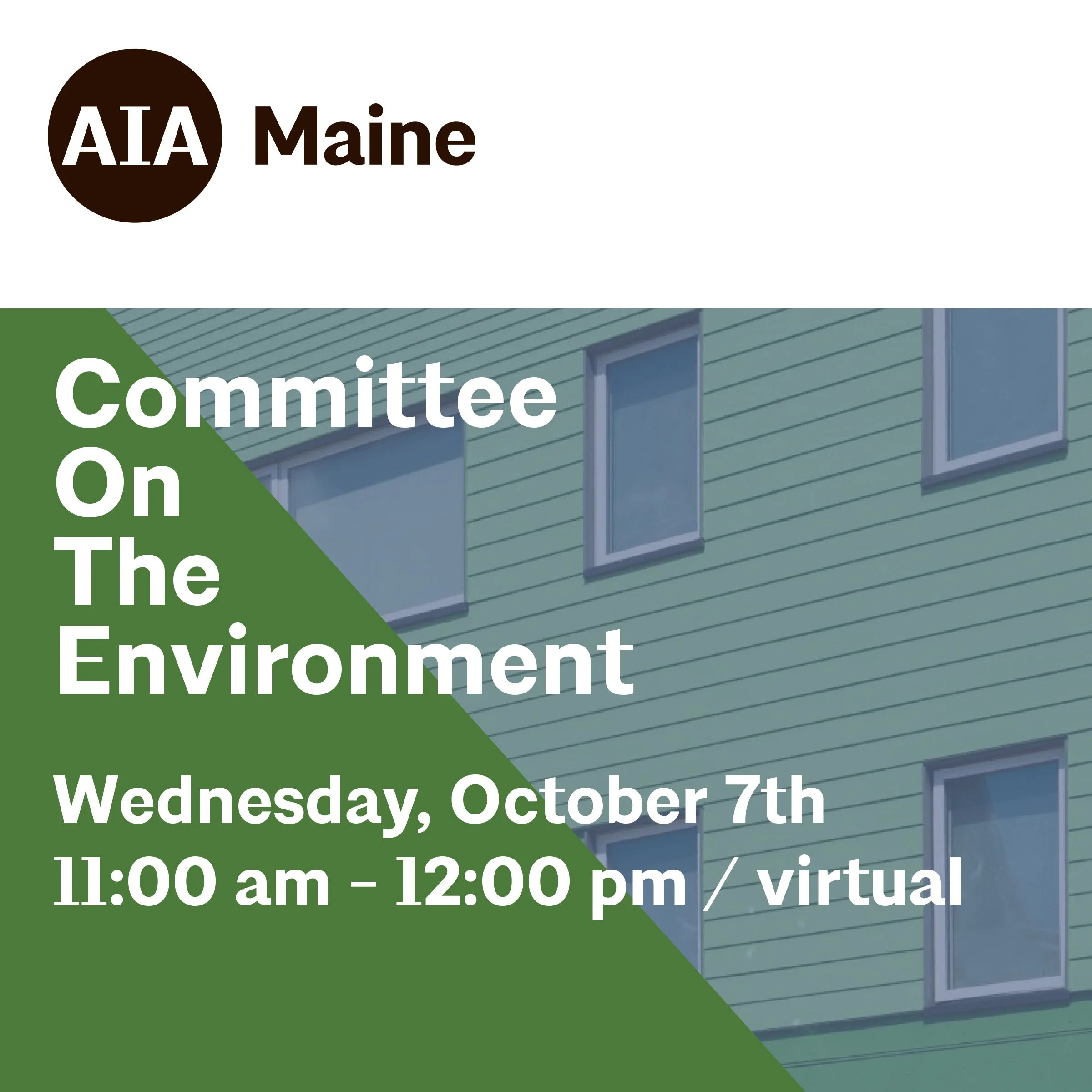 COTE Committee on the Environment - October