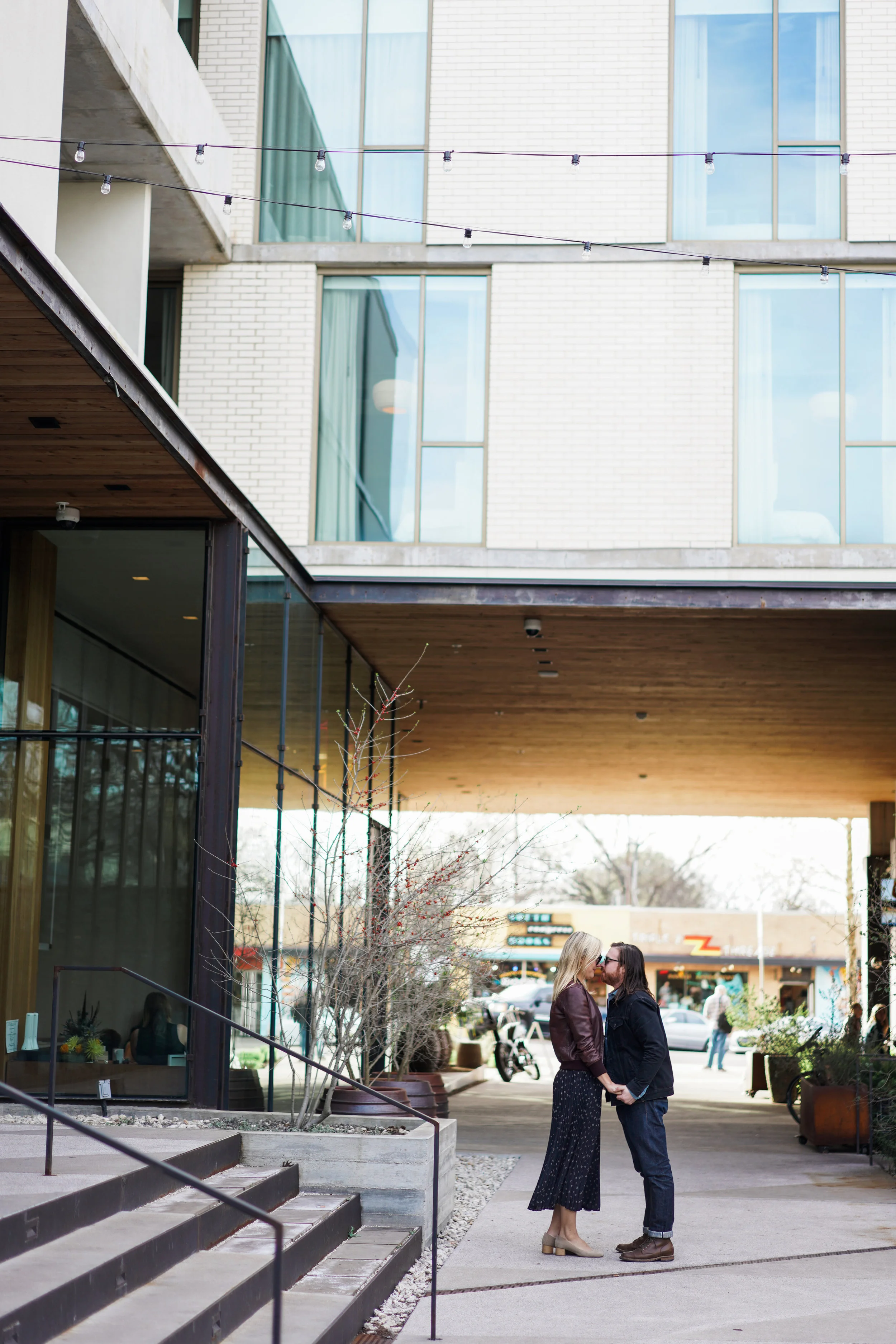 South Congress Engagement session. South Congress Hotel Wedding.