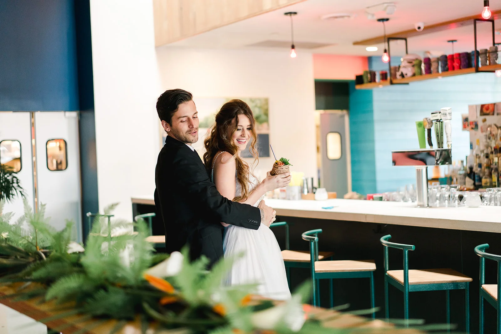 Laguna Gloria Wedding | Laguna Gloria Wedding Photographer | Bridal Musings Styled Shoot | The Last Straw Austin Texas | Kinda Tropical | Austin Wedding Photographer | Maggie Sottero Wedding Dresses