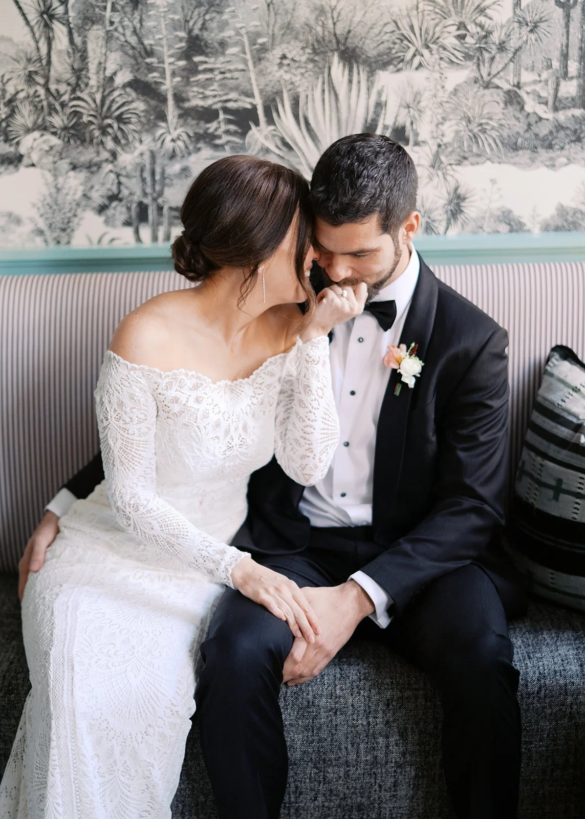 Commodore Perry wedding couple