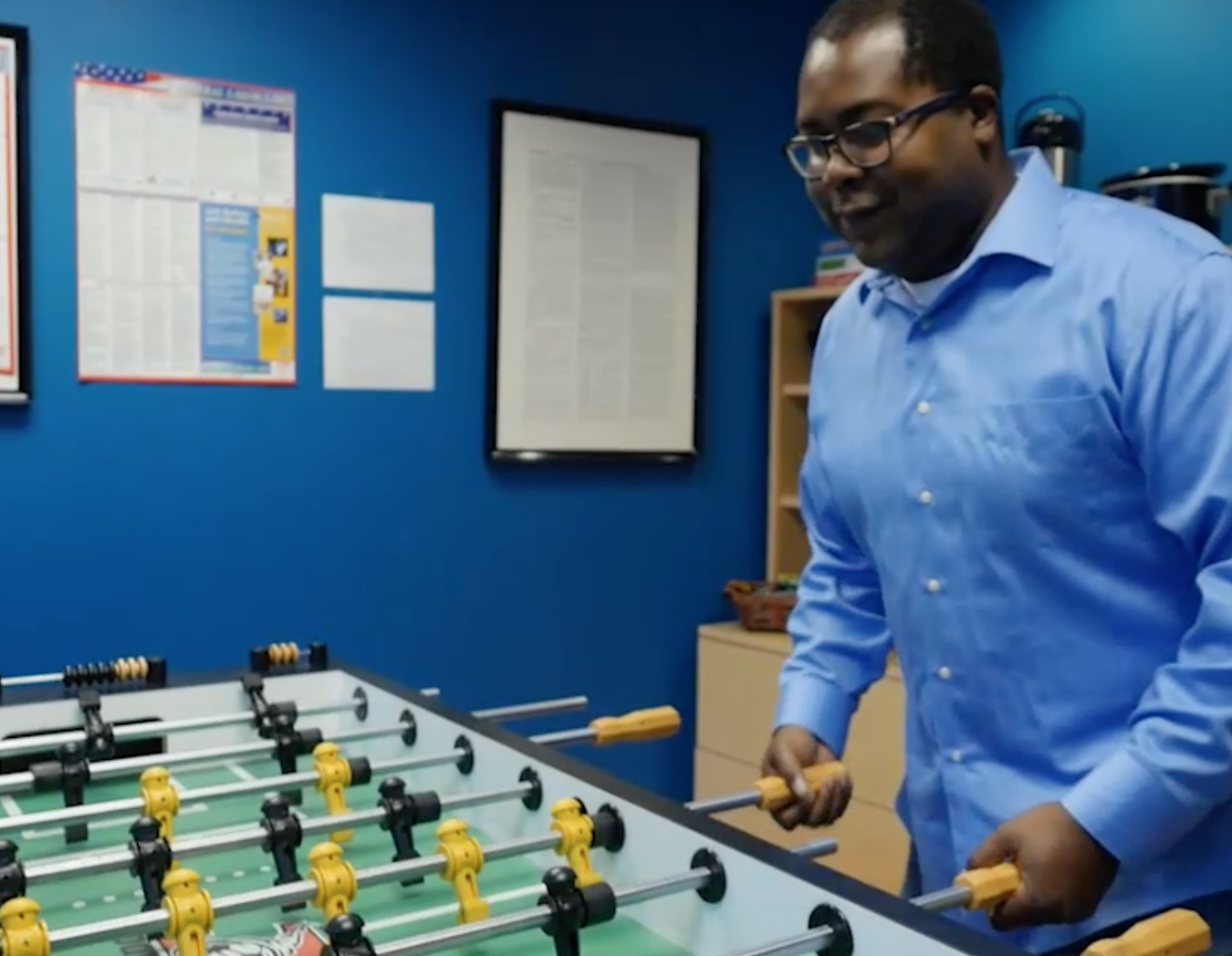 Christiaan Showing Off His Fun Office Environment