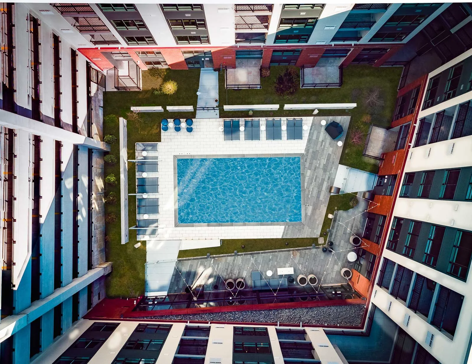 Hospitality drone photography for architectural firm