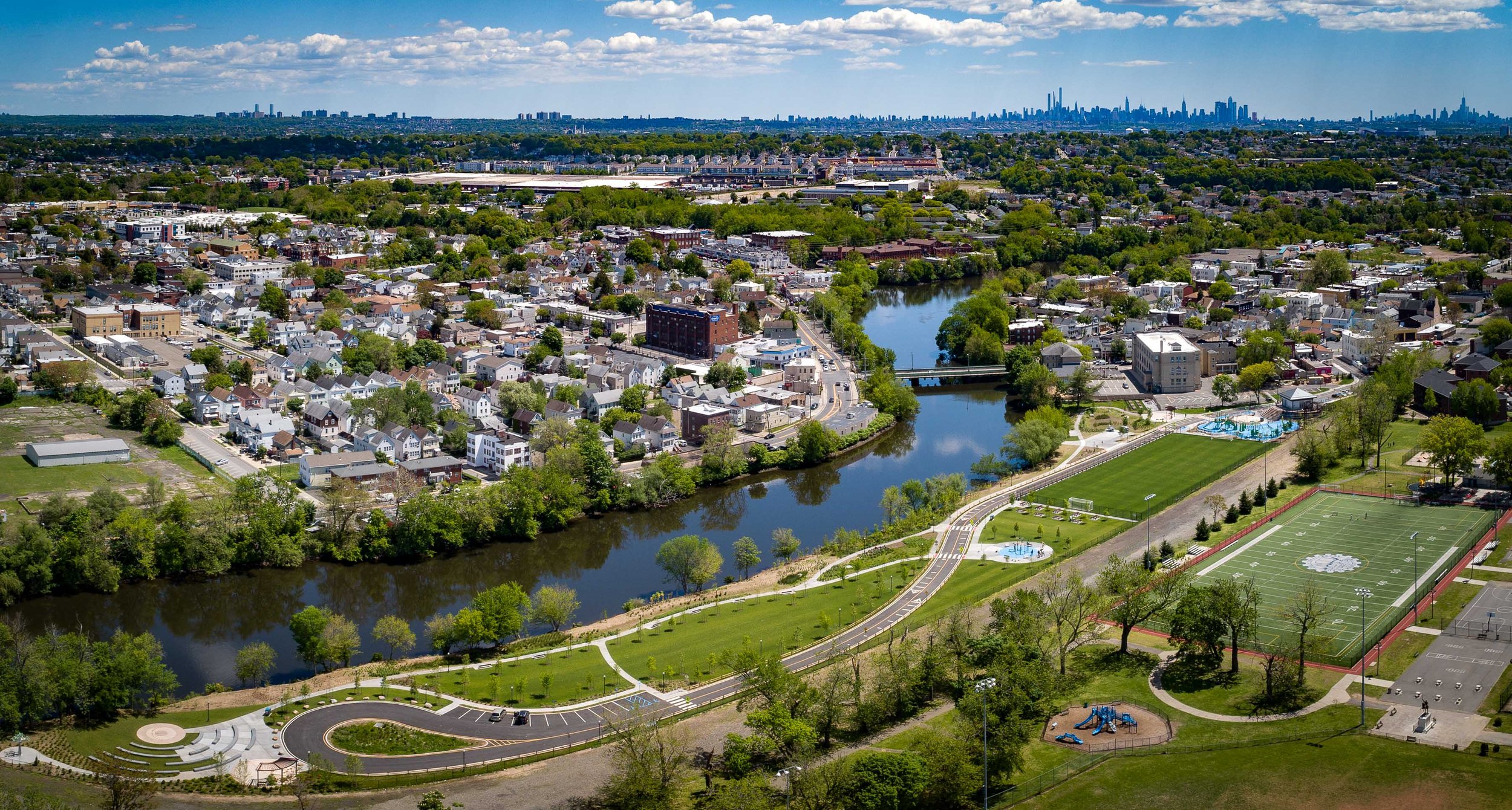 Aerial Photographer - Riverside Park NYC Skyline