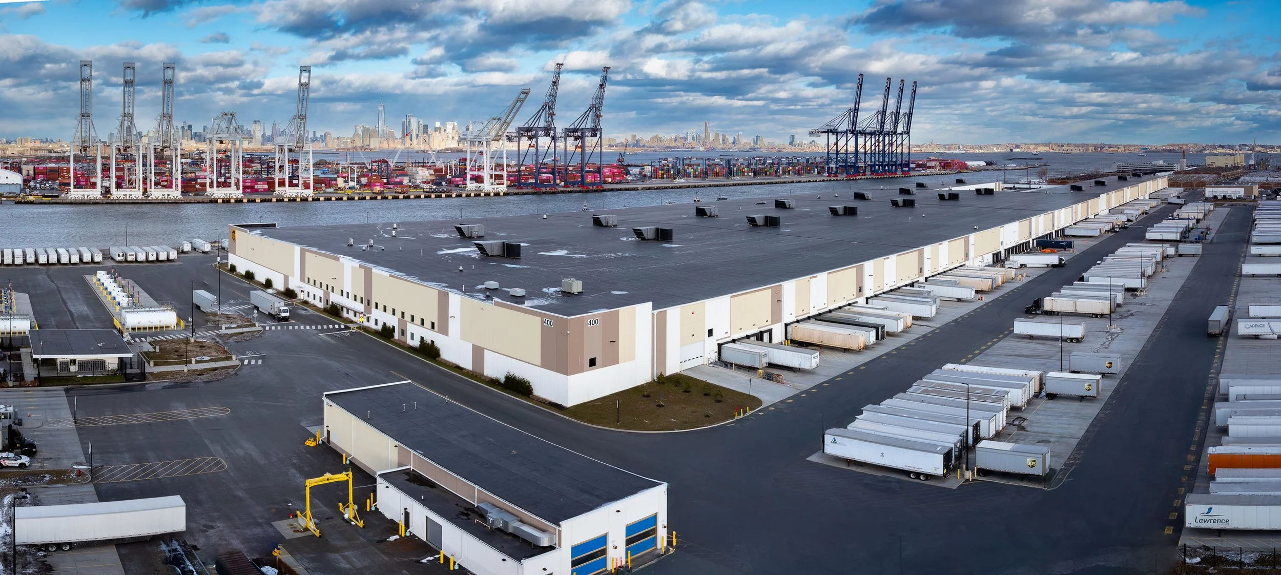 Warehouse aerial photography