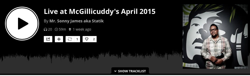 Live Mix: McGillicuddy's, Manayunk (April 2015)