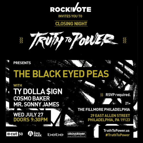 Truth To Power Closing Party w Black Eyed Peas & Ty Dolla $ign